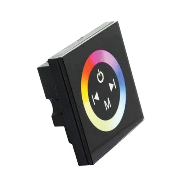 Nástenný dotykový RGB kontrolér pre LED pásiky