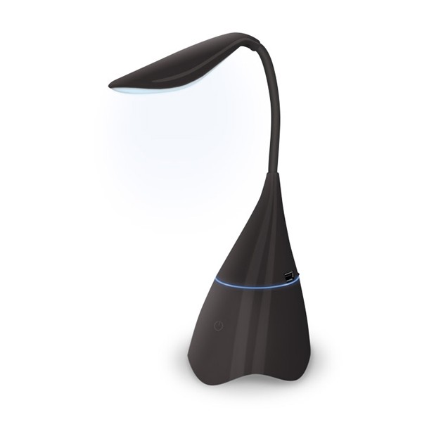 Lampa LED stolná FOREVER BS-750 čierna + BLUETOOTH reproduktor