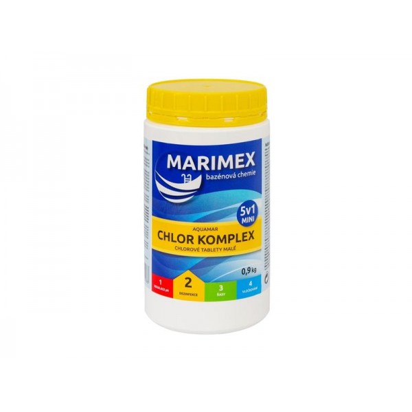 Chémia bazénová MARIMEX AQUAMAR KOMPLEX MINI 5v1 0.9 kg