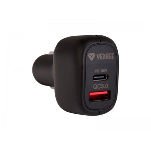 Nabíjačka do auta Yenkee YAC 2042 USB QC 3.0 a PD 18W