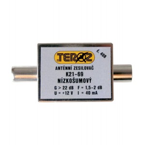 Antenný zosilňovač UHF 22dB IEC Teroz