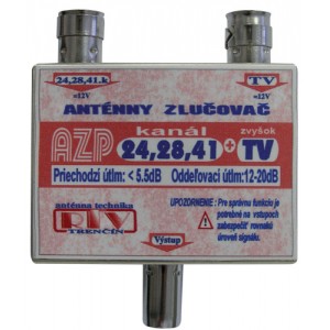 Anténny zlučovač AZP24,28,41+TV IEC DOPREDAJ