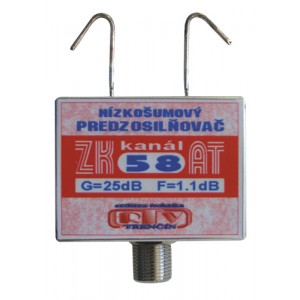 Antenný zosilňovač ZK58AT 25dB F
