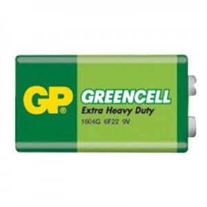 Batéria 9V GP Greencell blok fólia