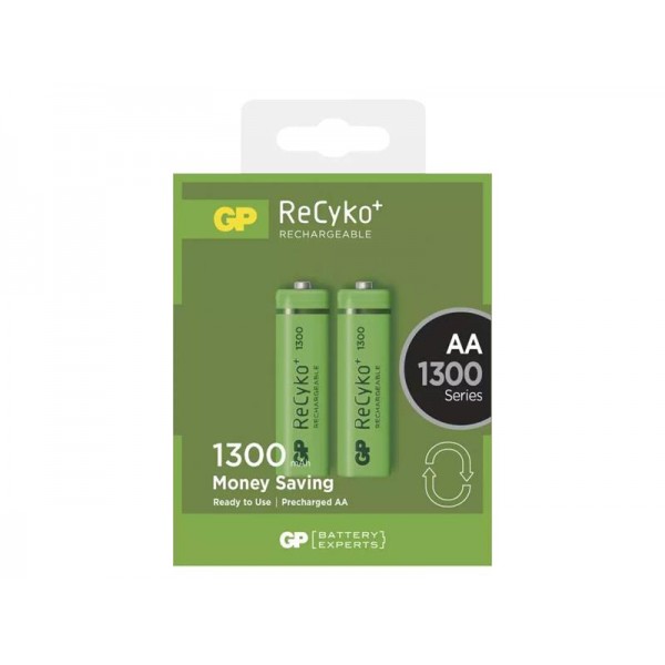 Batéria AA (R6) nabíjacia 1,2V/1300mAh GP Recyko+ 2ks