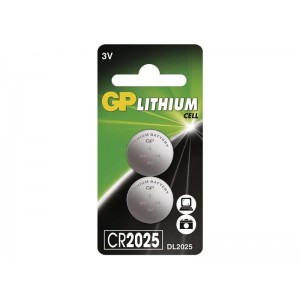 Batéria CR2025 GP lítiová (blister 2 kusy)