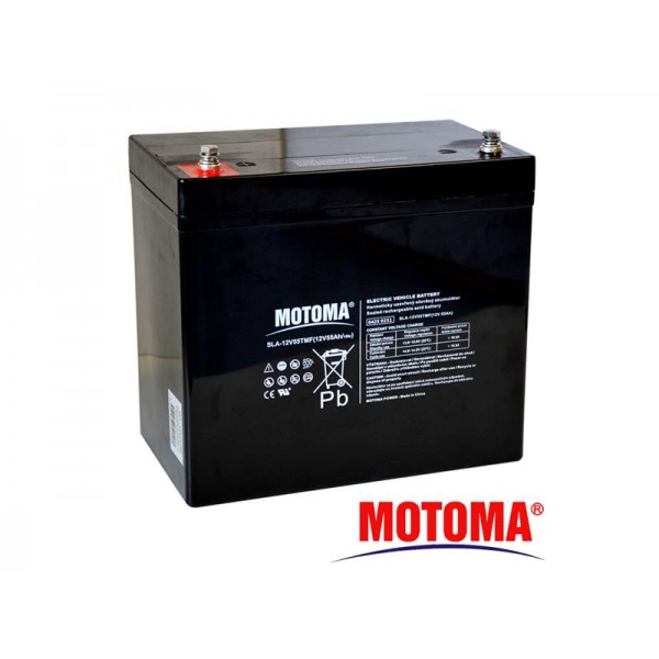 Batéria olovená 12V / 55 Ah - Trakčná MOTOMA (elektromotory)