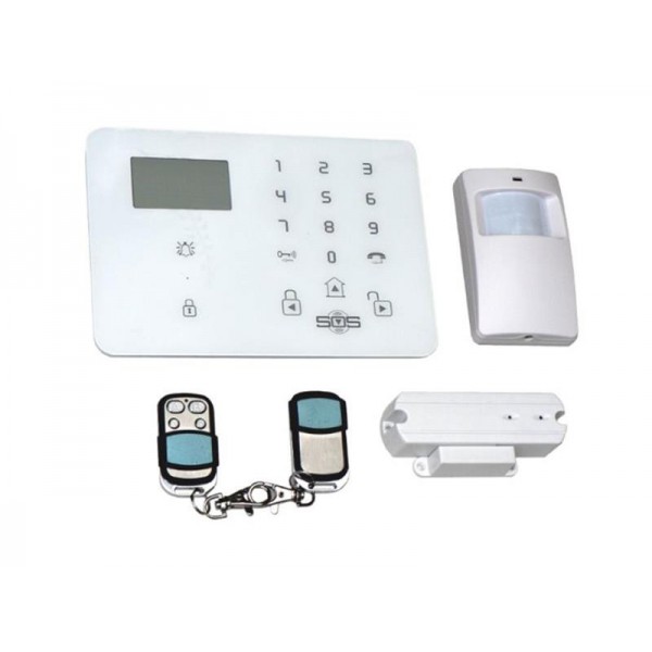 Bezdrôtový domový GSM alarm s GSM telefónom a SOS volaním Hutermann Guard HG-209-CZ
