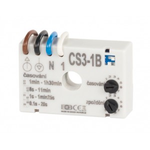 Časový spínač CS3-1B pre ventilátory s oneskorením