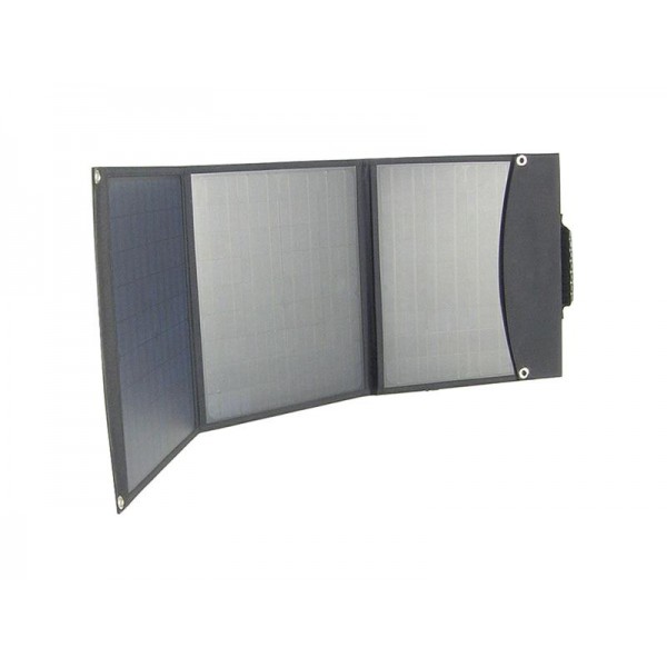 Fotovoltaický solárny panel USB + 12V / 60W prenosný, skladací