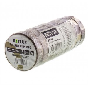 Izolačná páska PVC 15/10m RETLUX RIT 014 10ks hnedá