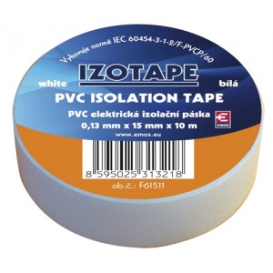Izolačná páska PVC 15 10m biela