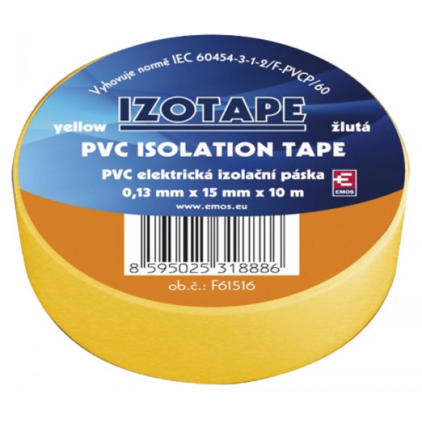 Izolačná páska PVC 15 10m žltá