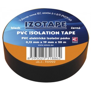 Izolačná páska PVC 19 20m čierna