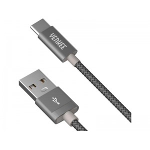 Kabel USB A 2.0 - USB C 2m YENKEE YCU 302 GY