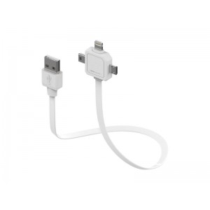 Kábel USB - Micro USB, Mini USB a Apple Lightning PowerCube 80cm