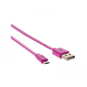 Kabel USB - Micro USB, Sencor SCO 512-010 ružový