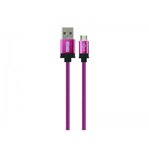 Kábel USB - Micro USB, fialový 1m YENKEE YCU 201 BPE