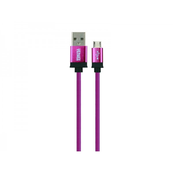 Kábel USB - Micro USB, fialový 1m YENKEE YCU 201 BPE