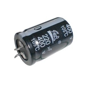 Kondenzátor elektrolytický 220M 400V 25x42-10 105*C rad.C SNAP-IN