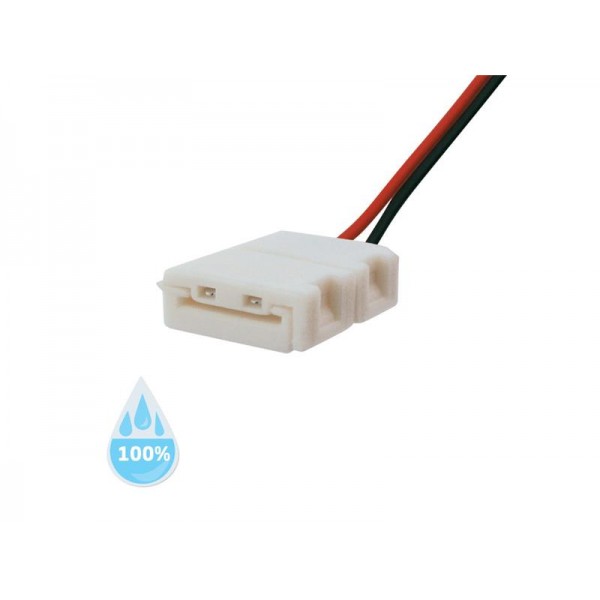 Konektor nepájivý pre LED pásiky 3528 30,60LED/m o šířce 8mm s vodičom, vodeodolný IP68