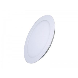 LED mini panel, podhľadový, 12W, 900l, 3000K, tenký, okrúhly, biely WD105 Solight