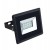 LED vonkajší reflektor SLIM, 10W, 850lm, 4000K, AC 230V, čierna