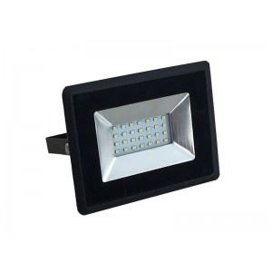 LED vonkajší reflektor SLIM, 20W, 1700lm, 4000K, AC 230V, čierna