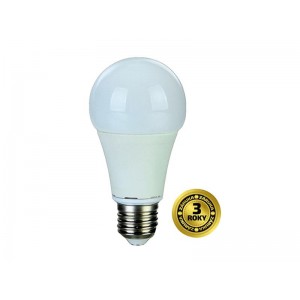 LED žiarovka, klasický tvar, 12W, E27, 3000K, 270°, 1010lm