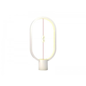 Lampa LED stolná HENG BALANCE ELLIPSE PLASTIC USB WHITE