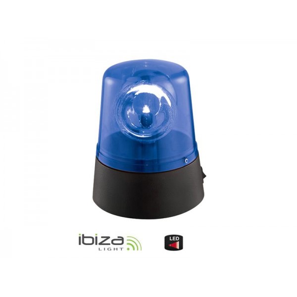 Majáčik IBIZA JDL008B-LED modrý, nepravidelne blikajúci