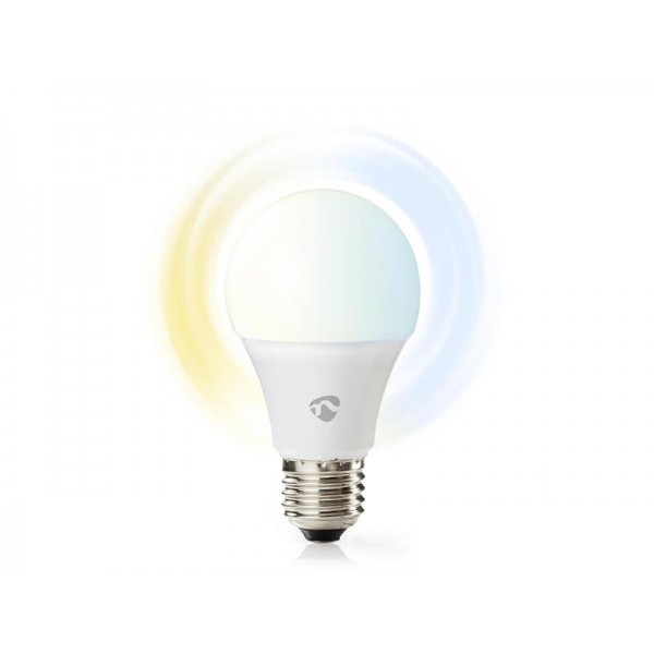 Múdra WiFi žiarovka LED E27 9W biela NEDIS WIFILW13WTE27