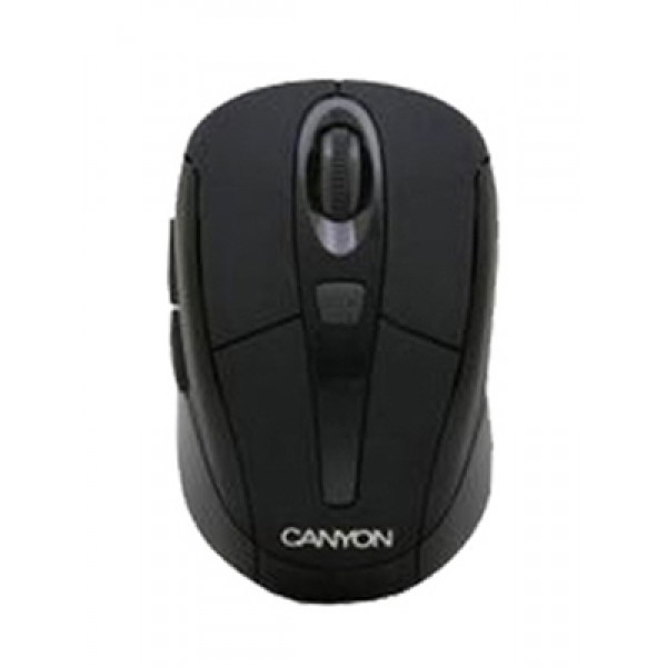 Myš PC bezdrôtová CANYON, 1000 1200 1600dpi, čierna