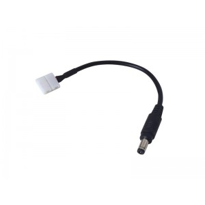 Napájecí kábel pre LED pásik s konektormi, 2p + DC 5,5 x2,1mm vidlica, 15 cm