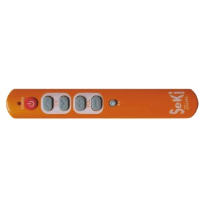 Ovládač diaľkový SEKI SLIM oranžový pre seniorov - univerzálny - veľké tlačítka