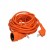 Predlžovací kábel - spojka, 1 zásuvka, oranžová, 7m