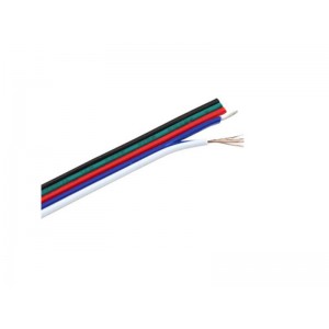 RGBW kábel pre LED pásiky, 5 x 0,3 mm2 metráž -1m