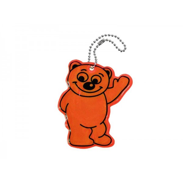 Reflexný prívesok Medveď oranžový