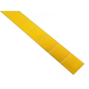 Samolepiaca páska reflexná delená 1m x 5cm žltá
