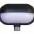 Svietidlo nástenné s čidlom pohybu Oval PIR-Micro, čierne