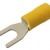 Vidlička 5.3mm, vodič 4.0-6.0mm žltá