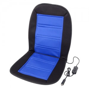 Vyhrievaný poťah sedadla s termostatom 12V LADDER modrý