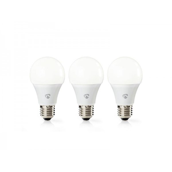 Žiarovka LED E27 9W teplá biela NEDIS WIFI 3ks