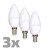 Žiarovka LED ECOLUX sviečka, 6W, E14, 3000K, 450L, 3ks WZ431-3