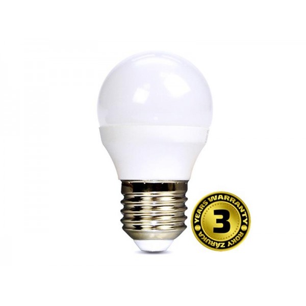 Žiarovka LED G45 E27 6W biela studená SOLIGHT