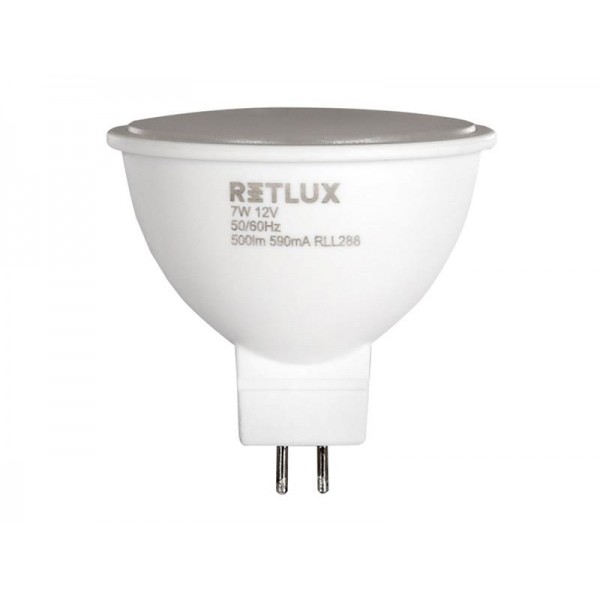 Žiarovka LED GU5 3 spot 7W RETLUX RLL 288 teplá biela
