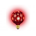 Žiarovka vianočná LED E27 4W G95 biela teplá RETLUX RXL 368 červená
