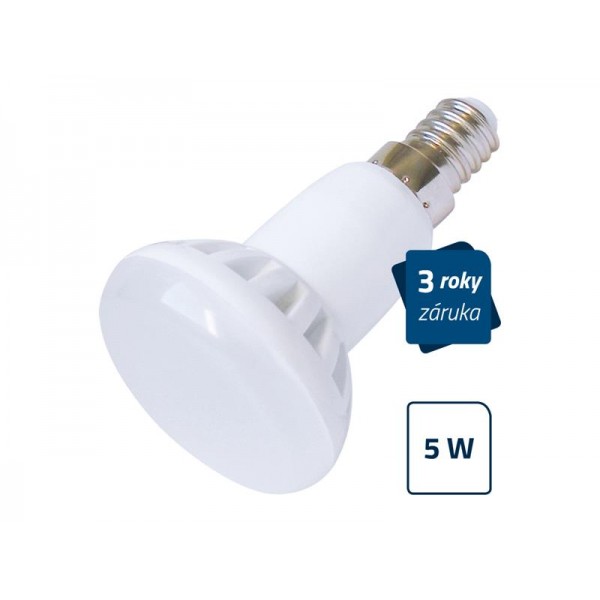 LED žiarovka Geti R50, E14, 5W, teplá biela