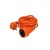 Predlžovací kábel - spojka, 1 zásuvka, oranžová, 5m