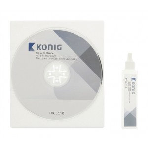 CD disk čistiace s kvapalinou KÖNIG TVCLC10